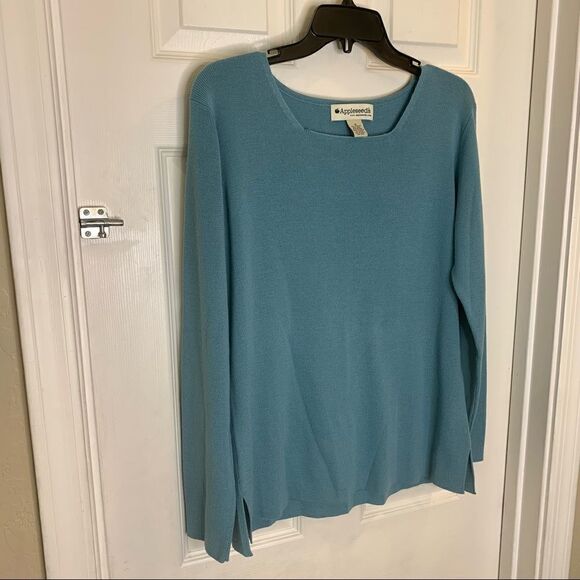 Appleseeds Skirt and Top Set Blue Size Large - Picture 9 of 12